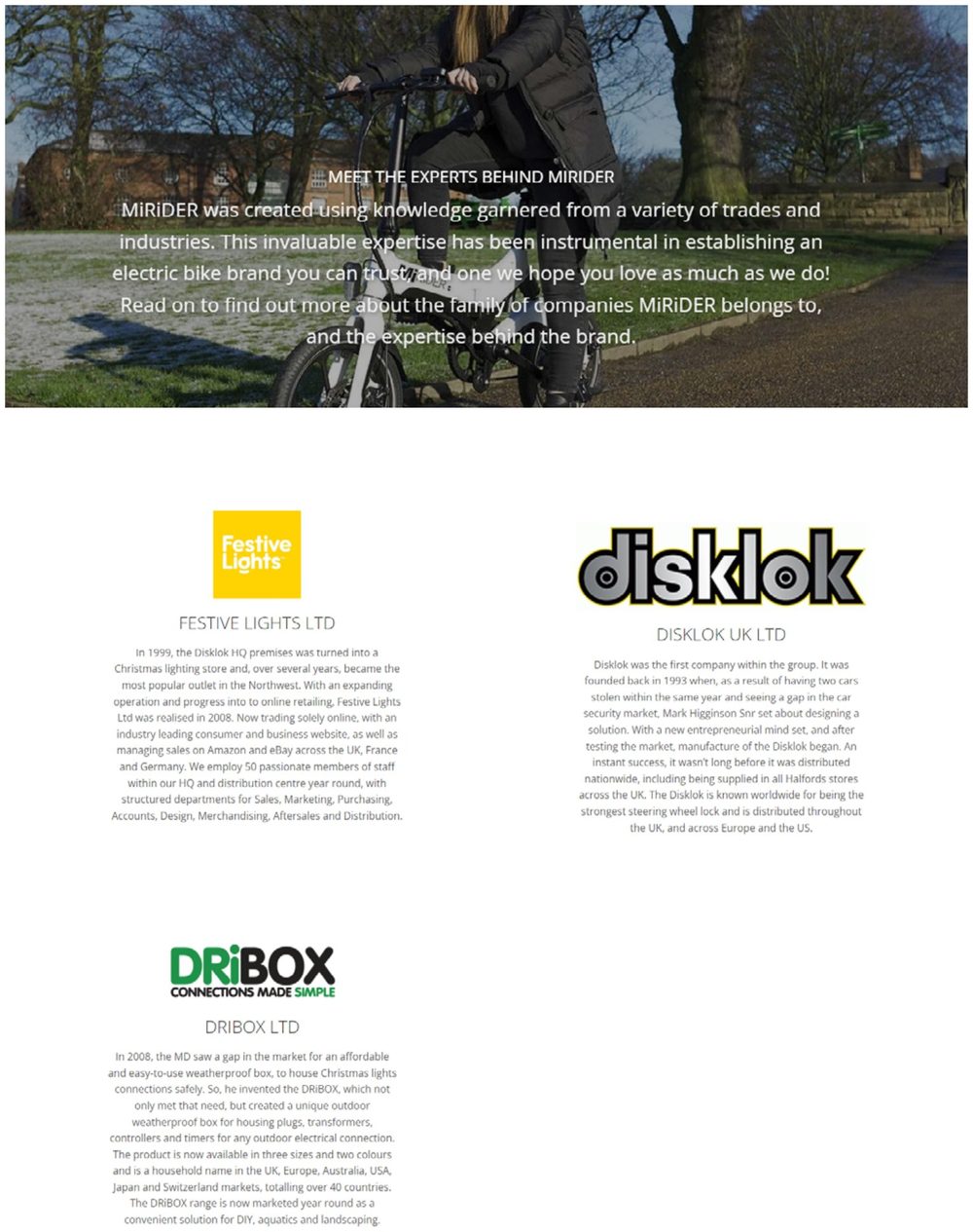 About Us for MiRiDER — copy by Jenny Hardy