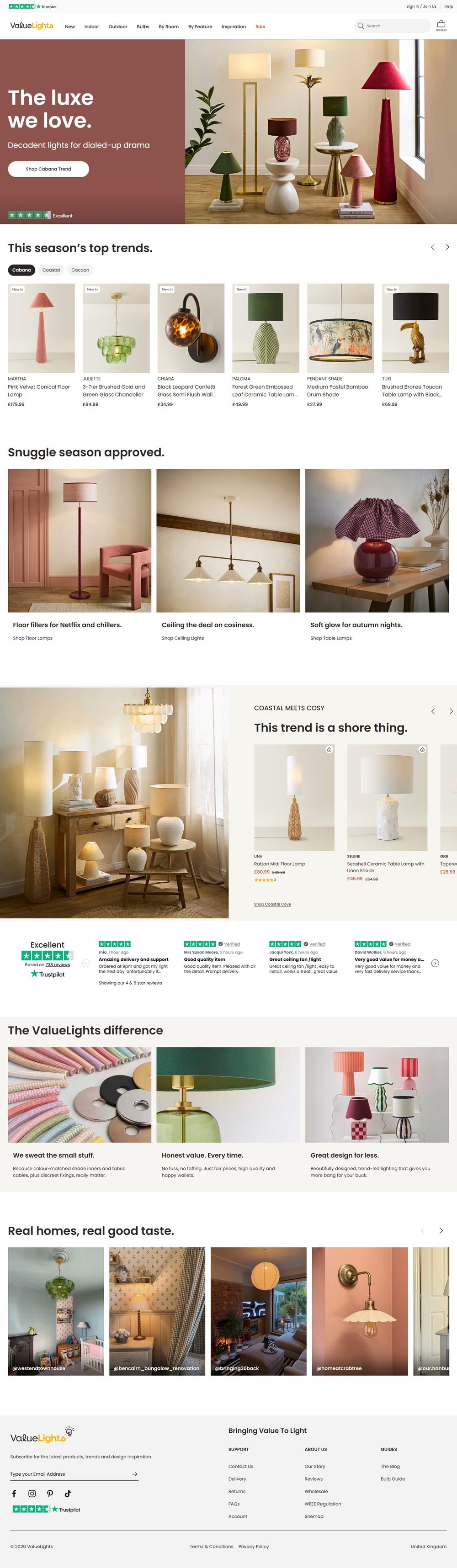 Homepage for ValueLights — copy by Jenny Hardy